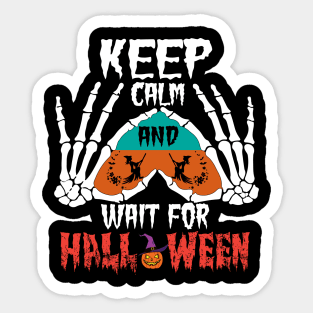 Keep-calm-and-wait-for-halloween Sticker